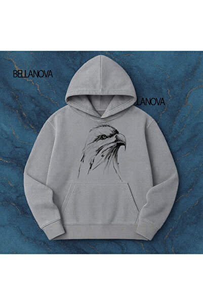 bellanova Κορυφαίας ποιότητας Unisex Φούτερ με κουκούλα και 3 κλωστές