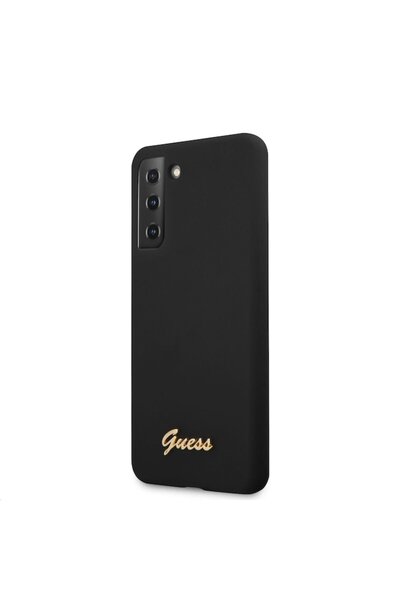 OEM Protective Case Compatible with Samsung Galaxy S21+ 5G G996, Ultra Silicone Metal Logo Script, CN539