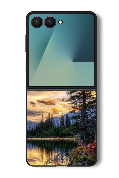 Theodor جراب متوافق مع هاتف Samsung Galaxy Z Flip مقاس 7 - 6.9 بوصة، غطاء ممت...