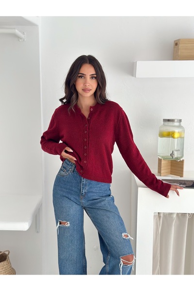 fiolin Soft Textured 10 Button Knitwear Cardigan