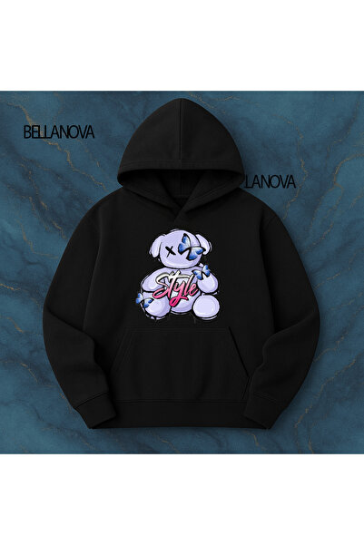 bellanova Unisex Φούτερ με κουκούλα και 3 κλωστές