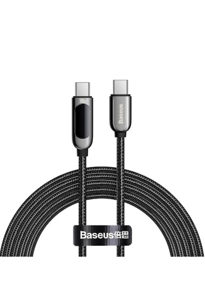 Baseus Charging and Data Transfer Cable Type-C to Type-C, 100W Power, Nylon, Fast Charging, 2m Length, C449