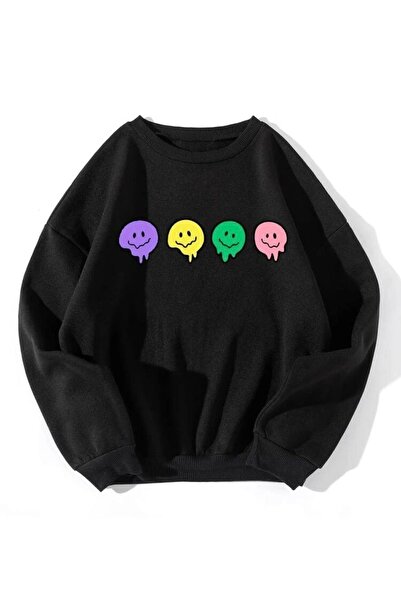 Harajuku Style Față zâmbitoare colorată unisex