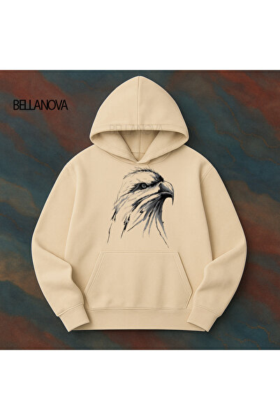 bellanova Κορυφαίας ποιότητας Unisex Φούτερ με κουκούλα και 3 κλωστές