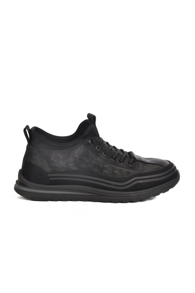 Guja Black Rubber Laced Men's Sneaker 25K582 m