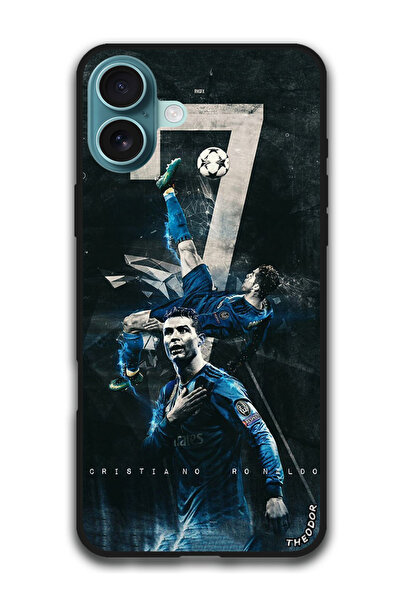 Theodor جراب واقٍ مضاد للخدش والصدمات لهاتف iPhone 16 (6.1) بوصة رونالدو 3