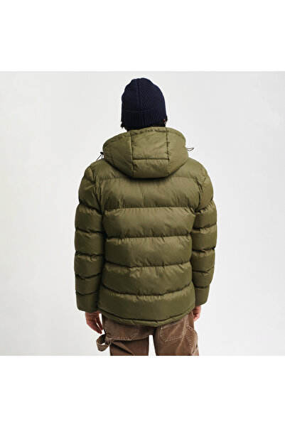 Gant Erkek Yeşil Kapüşonlu Mont