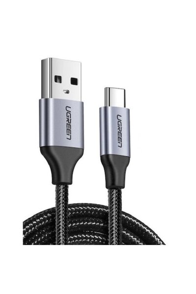 Ugreen Cable for Charging and Data Transfer US288, USB/USB Type-C, Quick Charge, 3A, 5V, 1.5m, Black