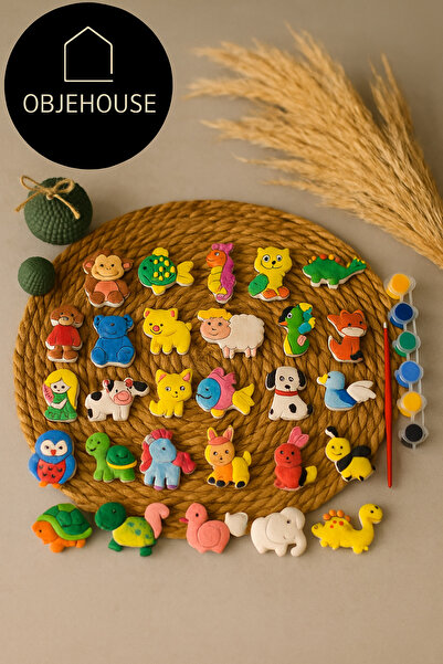 Genel Markalar 45 Parça Boyanabilir Figür Seti boyama seti