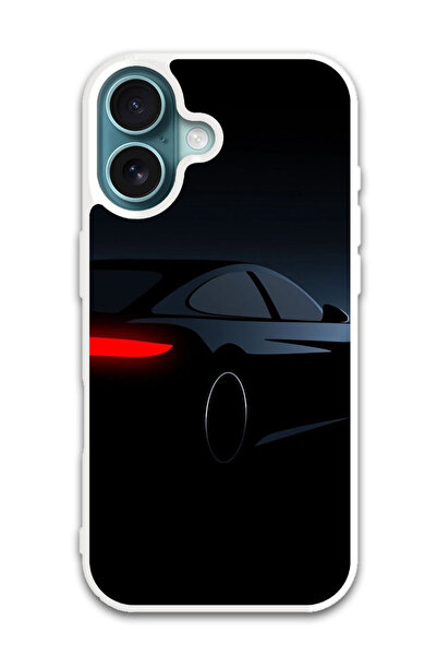 Theodor غطاء حماية لهاتف أبل آيفون 16 بلس سيارة (11) (مصد أبيض)