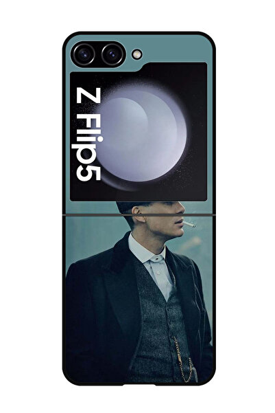 Theodor جراب واقٍ مضاد للخدش والصدمات لهاتف Samsung Galaxy Z Flip 5 Peaky