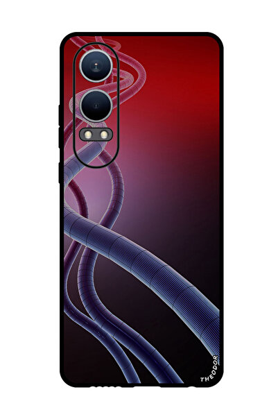 Theodor جراب واقٍ مضاد للخدش والصدمات لهاتف Oppo K12x (الصين) tube_plexus_wavy