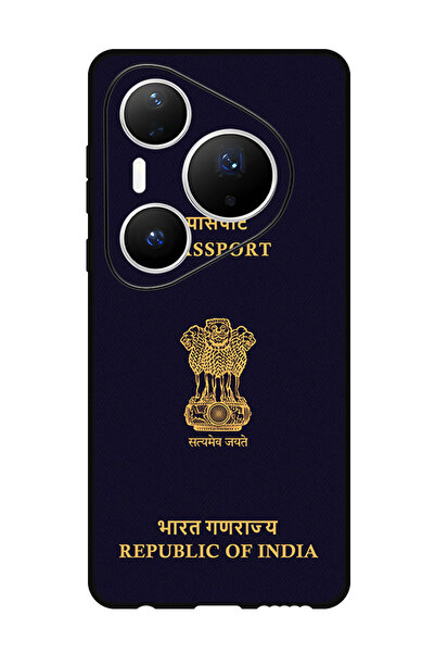 Theodor جراب متوافق مع هاتف Huawei Pura 80 Pro مقاس 6.8 بوصة، غطاء ممتص للصدمات ومقاوم للصدمات، جواز سفر هندي