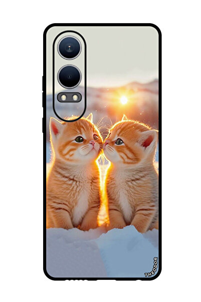 Theodor جراب واقٍ مضاد للخدش والصدمات لهاتف Oppo K12x (الصين) قطط لطيفة (2)