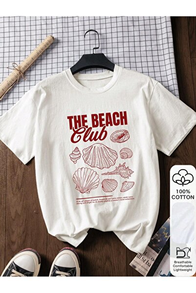 Vordevia Το βαμβακερό μπλουζάκι με στάμπα The Beach Club Design