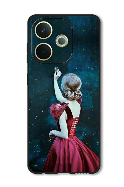 Theodor جراب متوافق مع هاتف Oppo A5 Pro غطاء حماية مقاوم للصدمات بتصميم فتاة ...