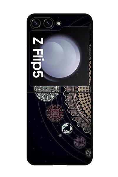 Theodor جراب واقٍ مضاد للخدش والصدمات لهاتف Samsung Galaxy Z Flip 5 بتصميم فن...