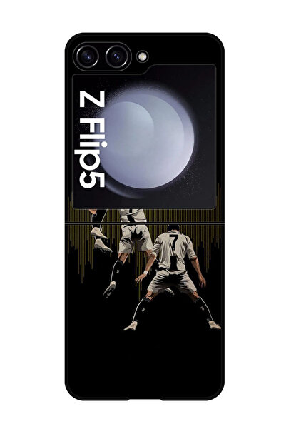 Theodor جراب واقٍ مضاد للخدش والصدمات لهاتف Samsung Galaxy Z Flip 5 CR7