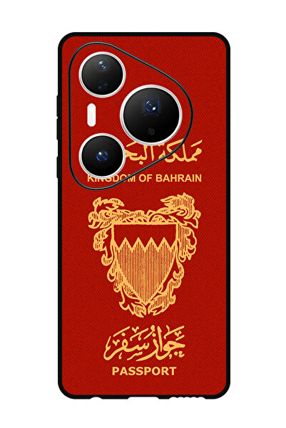 Theodor جراب متوافق مع هاتف هواوي بيورا 80 برو بلس مقاس 6.8 بوصة، غطاء حماية مقاوم للصدمات، جواز سفر بحريني