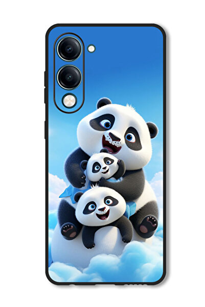 Theodor جراب متوافق مع هاتف Vivo Y29s، غطاء حماية مقاوم للصدمات، باندا 2