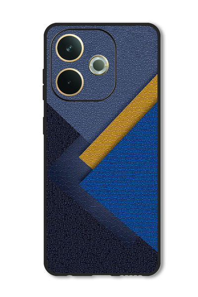 Theodor جراب متوافق مع Oppo A5 Pro غطاء حماية مقاوم للصدمات وممتص للصدمات من الجلد المثلث بنمط ظلال