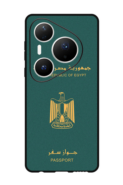 Theodor جراب متوافق مع هاتف هواوي بيورا 80 برو بلس 6.8 بوصة، غطاء حماية مقاوم للصدمات، جواز سفر مصري