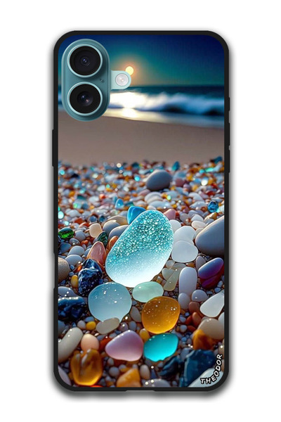 Theodor جراب واقٍ مضاد للخدش والصدمات لهاتف iPhone 16 (6.1) بوصة، أحجار متوهجة 2