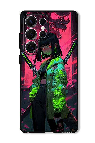 Theodor جراب واقٍ مضاد للخدش والصدمات لهاتف Samsung Galaxy S25 Ultra - فتاة ي...