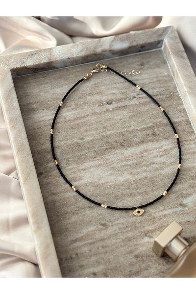 Le'sluette shadow of style Eye Charm Detailed Sand Bead Necklace