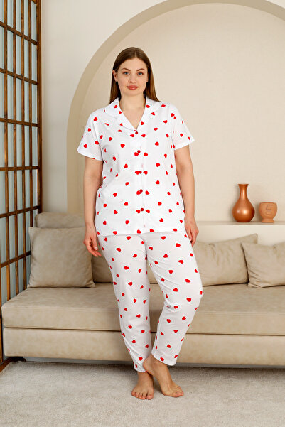lacelove Σετ γυναικεία πιτζάμα με κουμπιά από 100% βαμβάκι – Άνετο και κομψό ...