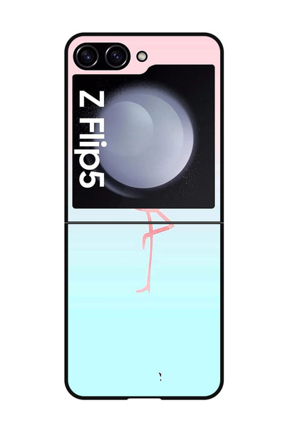 Theodor جراب واقٍ مضاد للخدش والصدمات لهاتف Samsung Galaxy Z Flip 5، لون طائر...