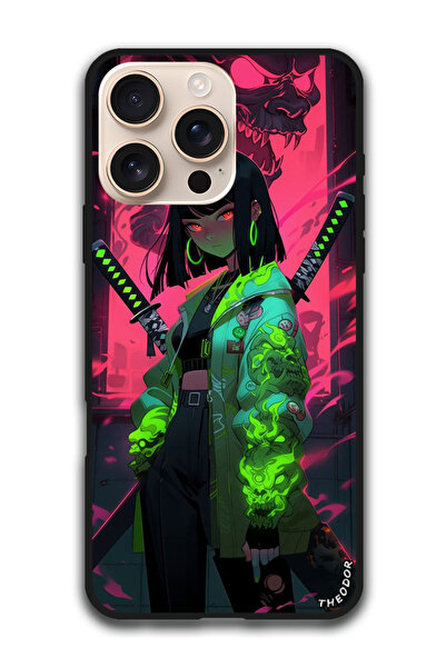 Theodor جراب واقٍ مضاد للخدش والصدمات لهاتف iPhone 16 Pro (6.3) بوصة، فتاة يا...