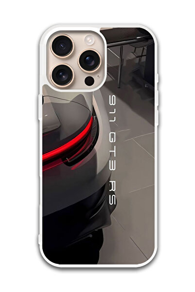 Theodor غطاء حماية لهاتف أبل آيفون 16 برو سيارة (12) (مصد أبيض)