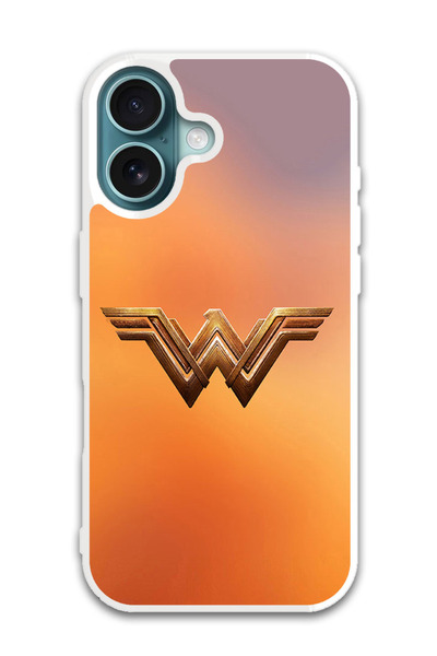 Theodor غطاء حماية لجهاز أبل آيفون 16 بلس وندر وومن (واقي أبيض)