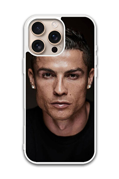 Theodor غطاء حماية لهاتف أبل آيفون 16 برو رونالدو (1) (مصد أبيض)