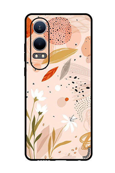 Theodor جراب واقٍ مضاد للخدش والصدمات لهاتف Oppo K12x (الصين) فن الأزهار