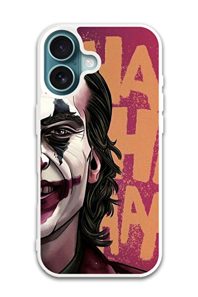 Theodor غطاء حماية لجهاز أبل آيفون 16 جوكر هاهاها (واقي أبيض)