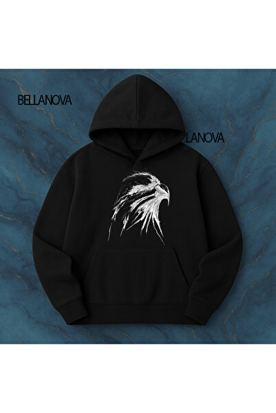 bellanova Κορυφαίας ποιότητας Unisex Φούτερ με κουκούλα και 3 κλωστές