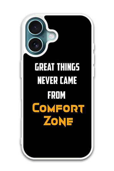 Theodor غطاء حماية لجهاز أبل آيفون 16 كومفورت زون (واقي أبيض)