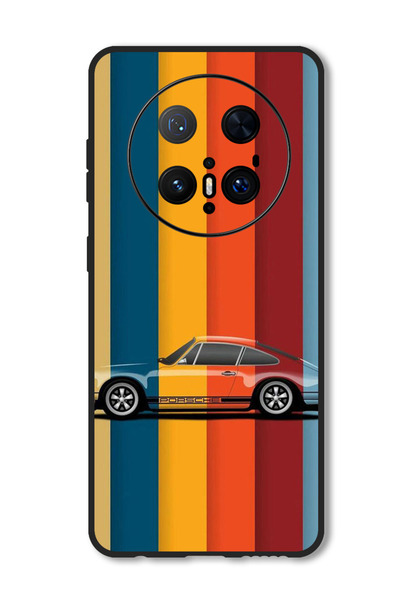 Theodor جراب متوافق مع هاتف Huawei Mate 70 Pro/ 70 Pro + غطاء حماية مقاوم للصدمات بتصميم عتيق من بورش