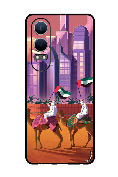 Theodor جراب واقٍ مضاد للخدش والصدمات لهاتف OnePlus Nord CE4 Lite بلون الجمل ...