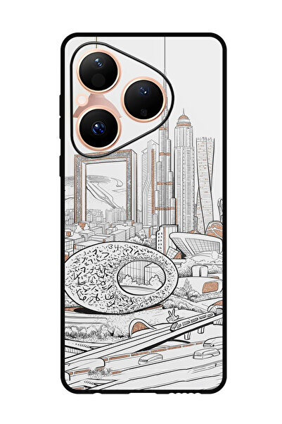 Theodor Case Compatible with Huawei Pura 80 6.6 Inch Protection Shockproof Bu...