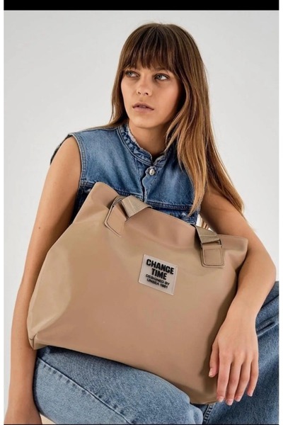 macsoo Γυναικεία Μαύρη Τσάντα Χεριού και Ώμου Shopper Πλάτος 38cm Μήκος 35cm