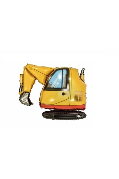 SDX Market Balon figurină excavator din folie de aluminiu, 75 cm x 63 cm