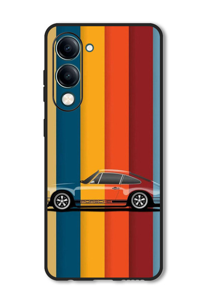 Theodor جراب متوافق مع هاتف Vivo Y29s، غطاء حماية مقاوم للصدمات بتصميم كلاسيكي من بورش