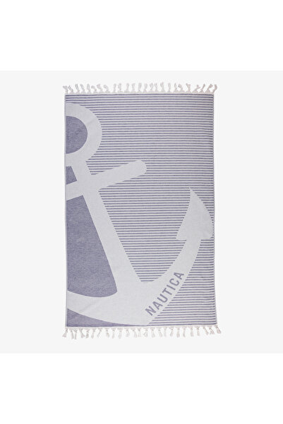 Nautica Unisex Lacivert Desenli Havlu