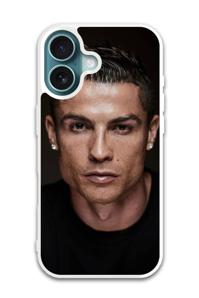 Theodor غطاء حماية لهاتف أبل آيفون 16 رونالدو (1) (مصد أبيض)