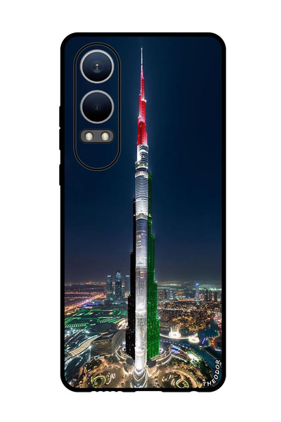 Theodor جراب واقٍ مضاد للخدش والصدمات لهاتف OnePlus Nord CE4 Lite، برج خليفة،...