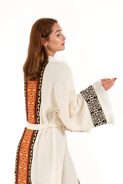 Befera Design Султанський мусліновий кімоно, 100% бавовняний халат, кафтан, ранковий халат