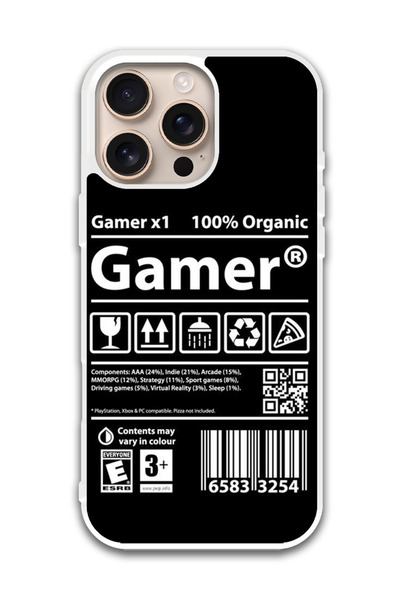 Theodor غطاء حماية لجهاز أبل آيفون 16 برو من Gamerr (مصد أبيض)